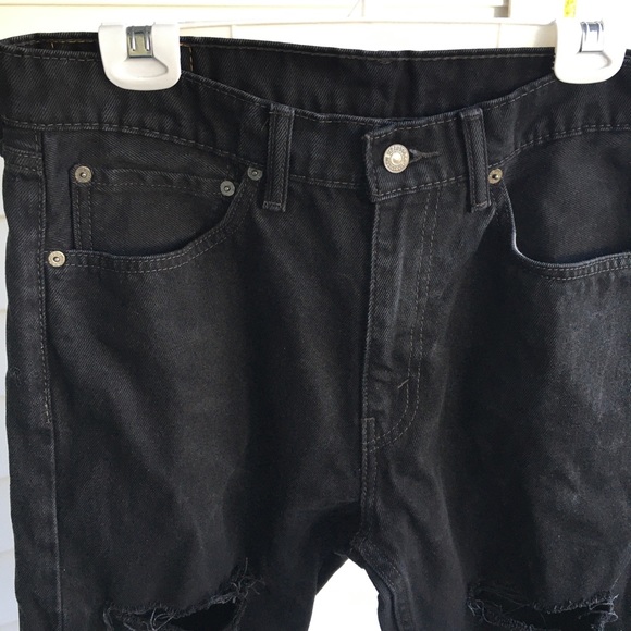 Levi Strauss 505 Men, 34-34 Black Jeans - Picture 3 of 5